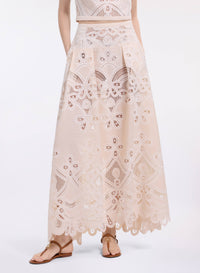 Cotton Embroidered Skirt