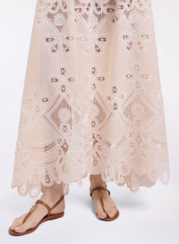Cotton Embroidered Skirt