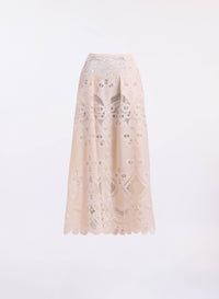Cotton Embroidered Skirt