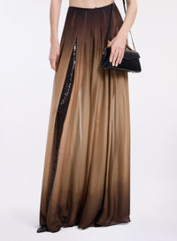 Ombr‚ Long Skirt