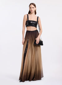 Ombr‚ Long Skirt