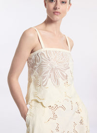 Cotton Embroidered Top