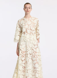 Tulle Embroidered Blouse