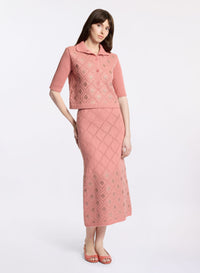 Embellished Knit Polo