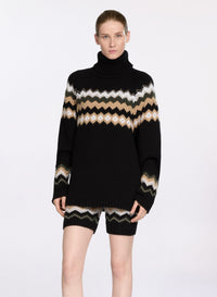 Stud Embellished Knit Sweater