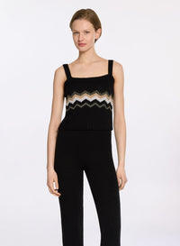 Stud Embellished Knit Top