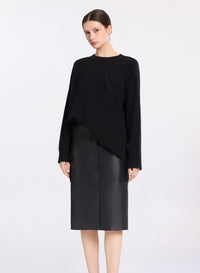 Monogram Embroidered Knit Sweater