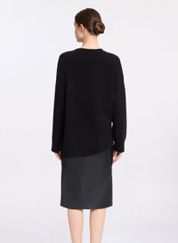 Monogram Embroidered Knit Sweater