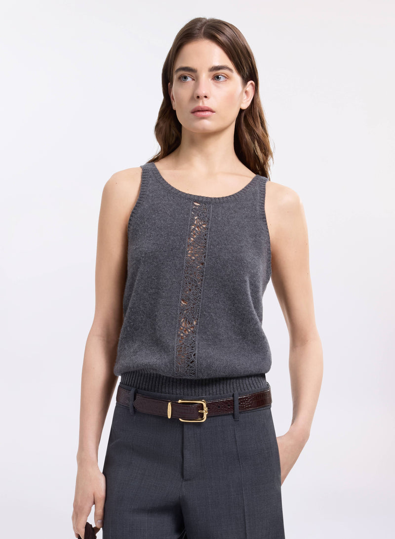 Cut-Out Knit Top