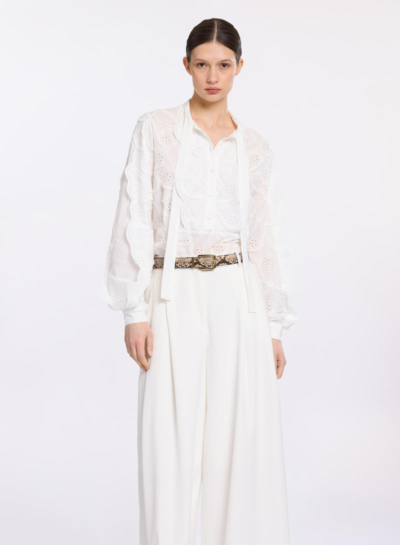 Embroidered Cotton Blouse