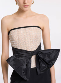 Pearl Corset with Bow