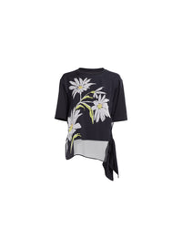 Printed Tulle T-Shirt