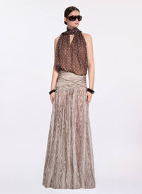 Polka Dot Chiffon Top