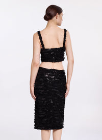Sequined Crop Top