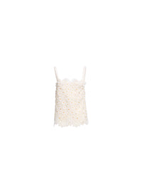 Tulle Embroidered Macram‚ Top
