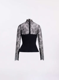 High Neck Cady with Lace Top