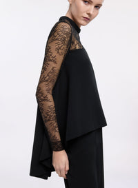 Satin Envers & Lace Top