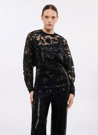 Sequin Embroidered Top