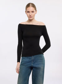 Off-the-Shoulder Knit Top