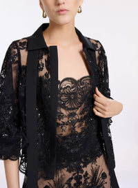 Sequin Embroidered Twin Set