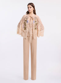 Bead Embroidered Lace Twin Set