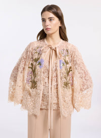 Bead Embroidered Lace Twin Set